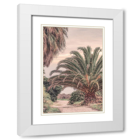 Portugal Travel Impression Pastel Sundown  White Modern Wood Framed Art Print with Double Matting by Haase, Andrea
