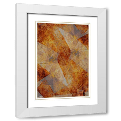 Brushed Copper White Modern Wood Framed Art Print with Double Matting by Stelfox, Norm
