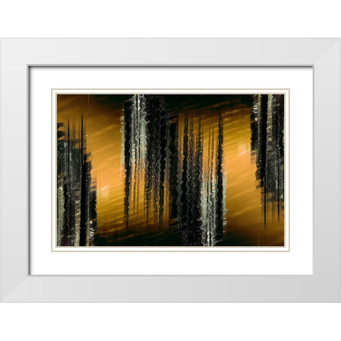 Sunset Swizzle White Modern Wood Framed Art Print with Double Matting by Stelfox, Norm