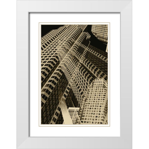Stand Tall III White Modern Wood Framed Art Print with Double Matting by Stelfox, Norm