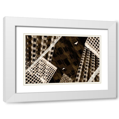 Industry I White Modern Wood Framed Art Print with Double Matting by Stelfox, Norm