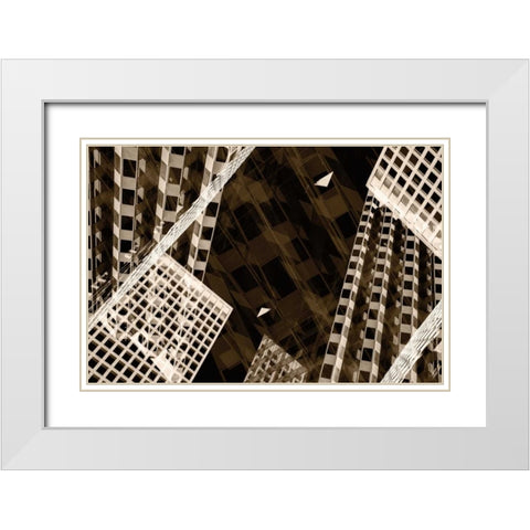 Industry I White Modern Wood Framed Art Print with Double Matting by Stelfox, Norm