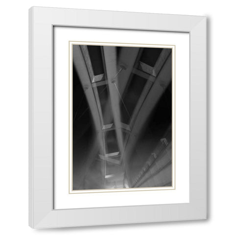 Back to Black III White Modern Wood Framed Art Print with Double Matting by Selfox, Norm
