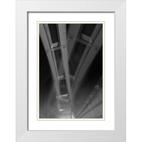 Back to Black III White Modern Wood Framed Art Print with Double Matting by Selfox, Norm