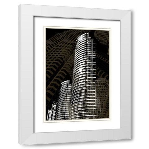 Street of Dreams White Modern Wood Framed Art Print with Double Matting by Selfox, Norm
