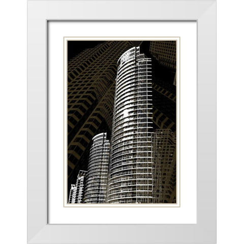Street of Dreams White Modern Wood Framed Art Print with Double Matting by Selfox, Norm