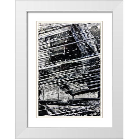 Sharp Lines II White Modern Wood Framed Art Print with Double Matting by Stelfox, Norm