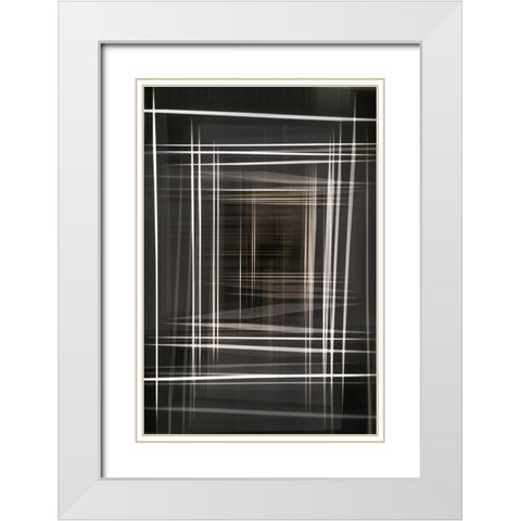 Parallel Reality II White Modern Wood Framed Art Print with Double Matting by Stelfox, Norm