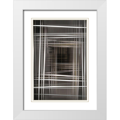 Parallel Reality III White Modern Wood Framed Art Print with Double Matting by Stelfox, Norm