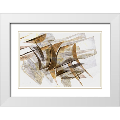 Away III    White Modern Wood Framed Art Print with Double Matting by Stelfox, Norm
