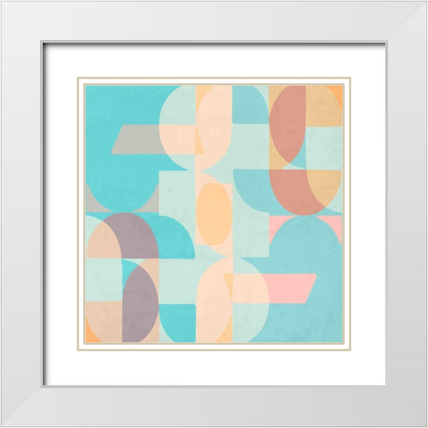 Back to the 90s I  White Modern Wood Framed Art Print with Double Matting by Stelfox, Norm