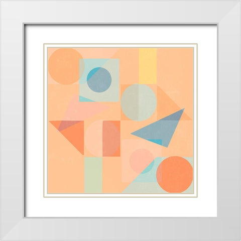 Back to the 90s IV White Modern Wood Framed Art Print with Double Matting by Stelfox, Norm
