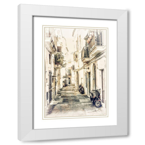 Italy III White Modern Wood Framed Art Print with Double Matting by Stelfox, Norm