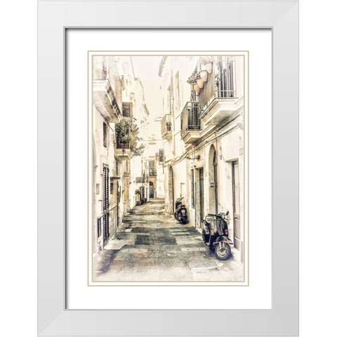 Italy III White Modern Wood Framed Art Print with Double Matting by Stelfox, Norm