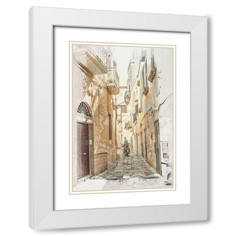 Italy IV White Modern Wood Framed Art Print with Double Matting by Stelfox, Norm