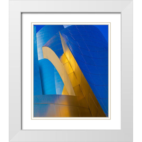 Abstracted Architecture I  White Modern Wood Framed Art Print with Double Matting by Stelfox, Norm