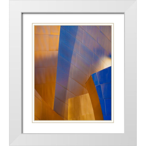 Abstracted Architecture II  White Modern Wood Framed Art Print with Double Matting by Stelfox, Norm