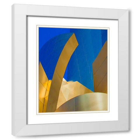 Abstracted Architecture III White Modern Wood Framed Art Print with Double Matting by Stelfox, Norm