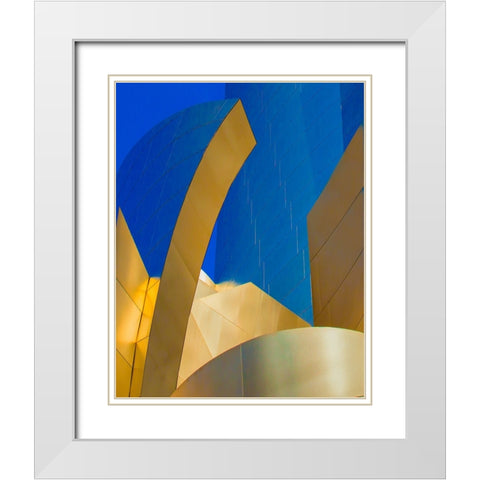 Abstracted Architecture III White Modern Wood Framed Art Print with Double Matting by Stelfox, Norm