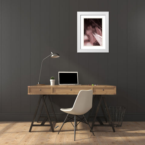 Guitar Vibrations  White Modern Wood Framed Art Print with Double Matting by Stelfox, Norm