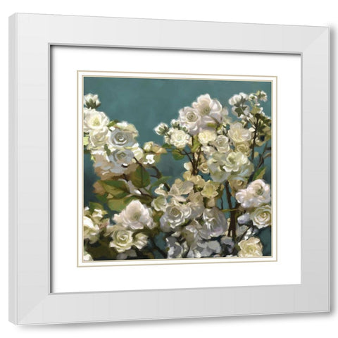 Nightshade II White Modern Wood Framed Art Print with Double Matting by Novak, Rick