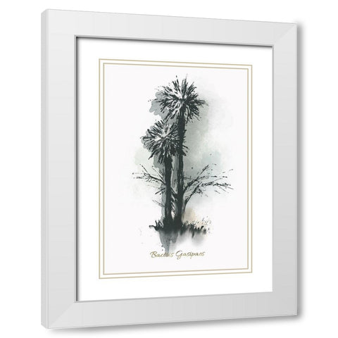 Everglades III White Modern Wood Framed Art Print with Double Matting by Rick Novak