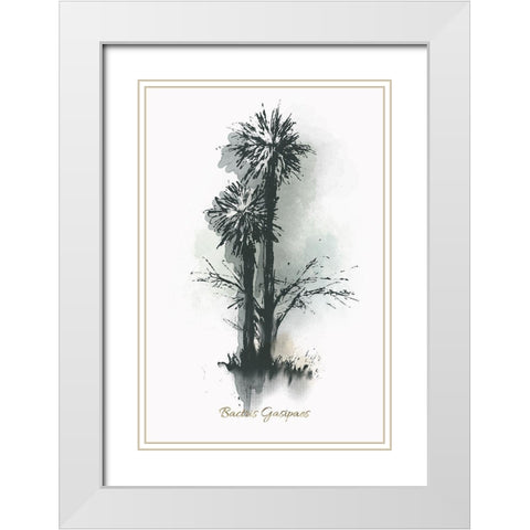 Everglades III White Modern Wood Framed Art Print with Double Matting by Rick Novak