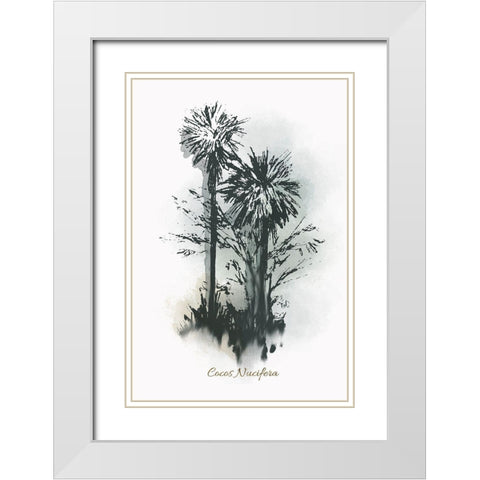 Everglades IV White Modern Wood Framed Art Print with Double Matting by Rick Novak