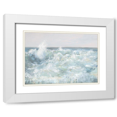 Little Time White Modern Wood Framed Art Print with Double Matting by Calameo