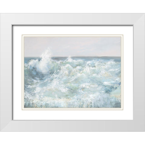 Little Time White Modern Wood Framed Art Print with Double Matting by Calameo