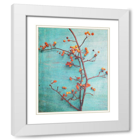 Coraline White Modern Wood Framed Art Print with Double Matting by Joy, Olivia