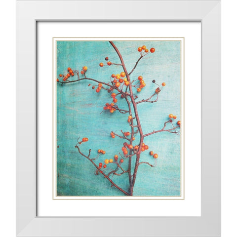 Coraline White Modern Wood Framed Art Print with Double Matting by Joy, Olivia