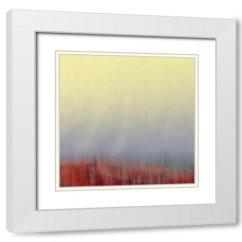 Autumn Soft II  White Modern Wood Framed Art Print with Double Matting by Joy, Olivia