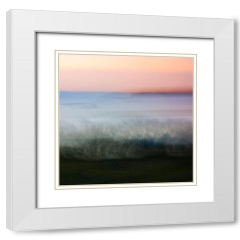 Away  White Modern Wood Framed Art Print with Double Matting by Joy, Olivia
