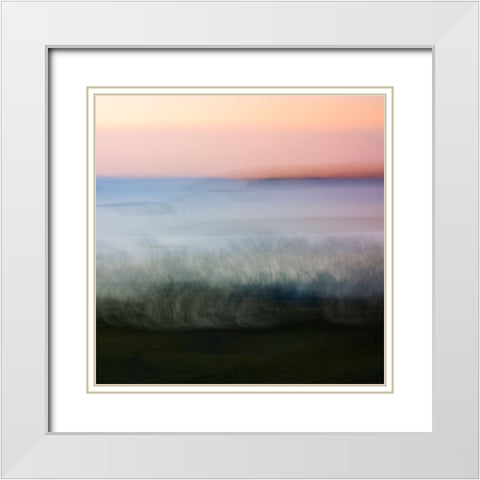 Away  White Modern Wood Framed Art Print with Double Matting by Joy, Olivia