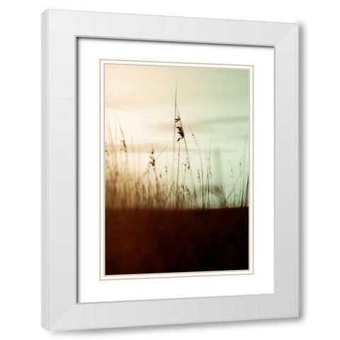 Quiet Dusk II White Modern Wood Framed Art Print with Double Matting by Joy, Olivia