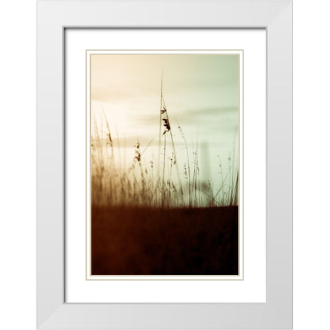 Quiet Dusk II White Modern Wood Framed Art Print with Double Matting by Joy, Olivia