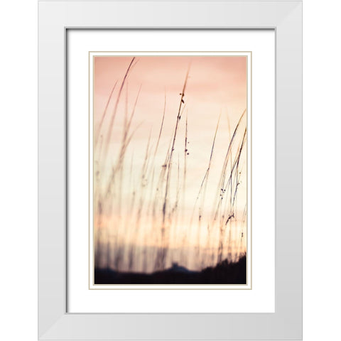 Morning Meadow  White Modern Wood Framed Art Print with Double Matting by Joy, Olivia