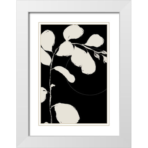 Botanical Silhoette I  White Modern Wood Framed Art Print with Double Matting by Holman, Nicholas