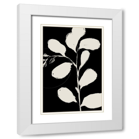 Botanical Silhoette II  White Modern Wood Framed Art Print with Double Matting by Holman, Nicholas
