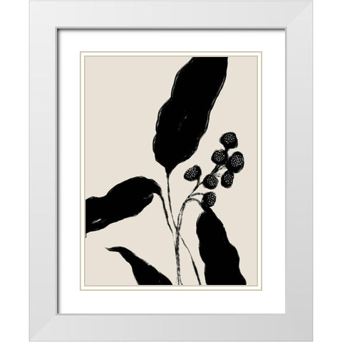 New Growth I  White Modern Wood Framed Art Print with Double Matting by Holam, Nicholas