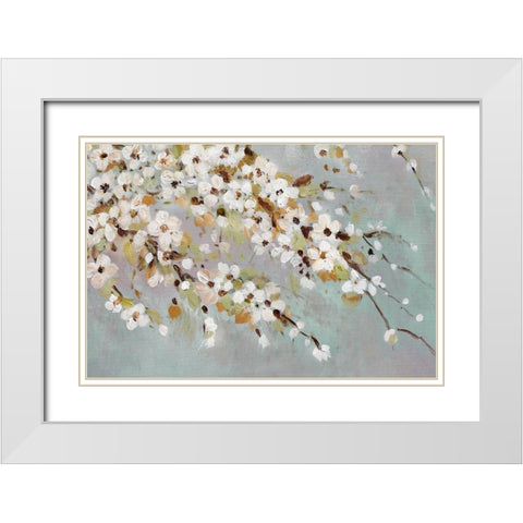 Spring Time II White Modern Wood Framed Art Print with Double Matting by Orlov, Irena