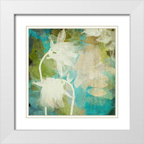 Light Green White Modern Wood Framed Art Print with Double Matting by Orlov, Irena
