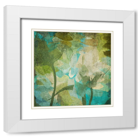 Bluegrass White Modern Wood Framed Art Print with Double Matting by Orlov, Irena