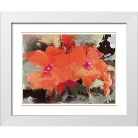 Fluidity White Modern Wood Framed Art Print with Double Matting by Orlov, Irena