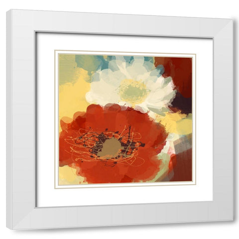 Brighten Up White Modern Wood Framed Art Print with Double Matting by Orlov, Irena