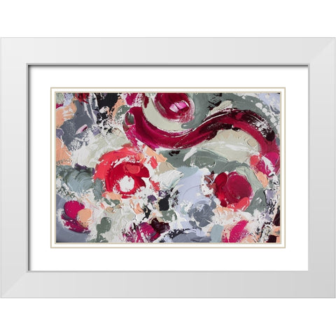 Creole II White Modern Wood Framed Art Print with Double Matting by Orlov, Irena