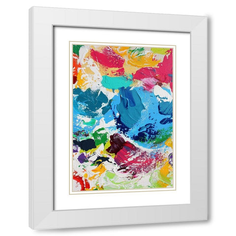 Creole III White Modern Wood Framed Art Print with Double Matting by Orlov, Irena