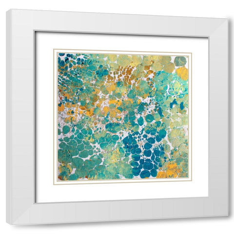 Textured White Modern Wood Framed Art Print with Double Matting by Orlov, Irena