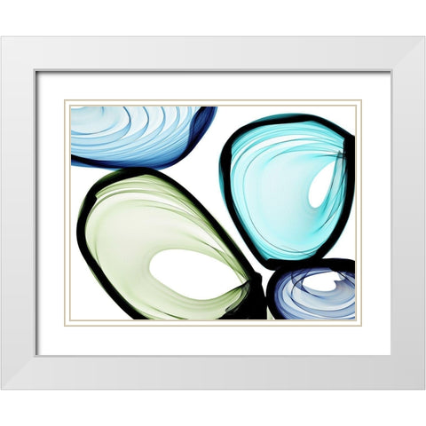 Only a Few VII White Modern Wood Framed Art Print with Double Matting by Orlov, Irena
